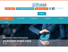 Tablet Screenshot of dialab.pl