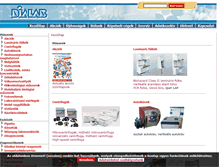 Tablet Screenshot of dialab.hu